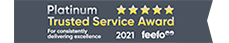 Feefo - 2021 Platinum Trusted Service